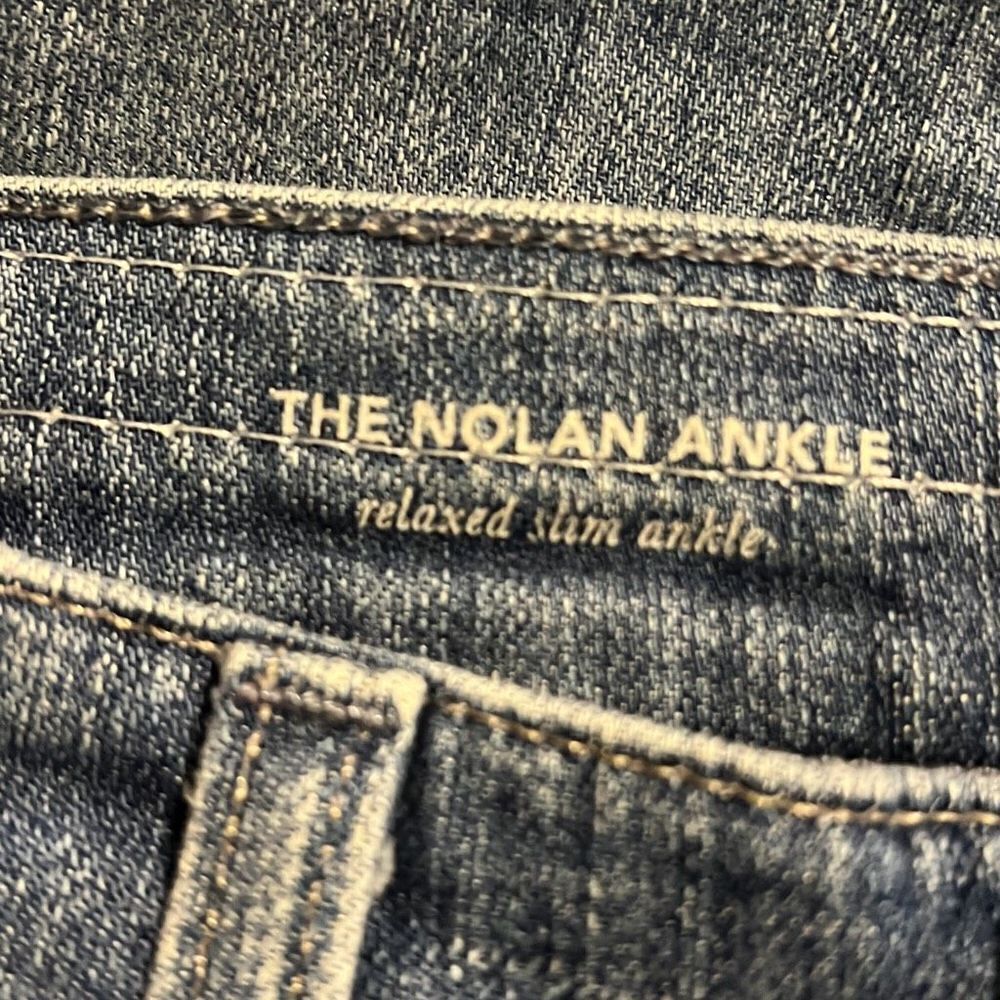 Adriano Goldschmied Women's Blue The Nolan Ankle Distressed Denim Jeans Size 26 - Picture 7 of 10